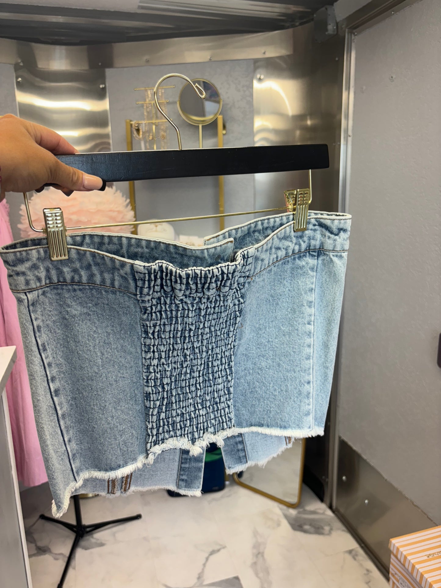 Denim Tube Top